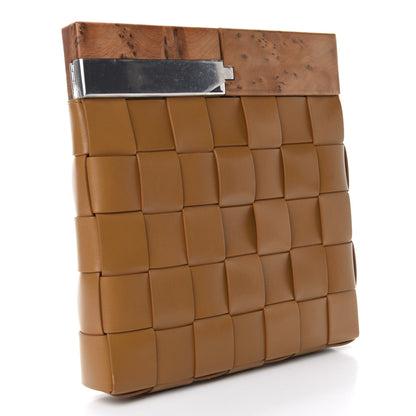 Bottega Veneta Nappa Intrecciato The Snap Clutch Camel Naturale 3 of 8