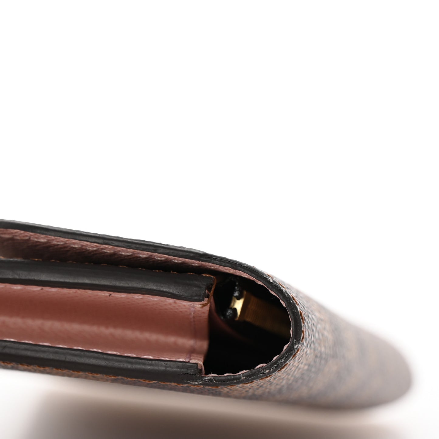 Damier Ebene Emilie Wallet Rose Ballerine
