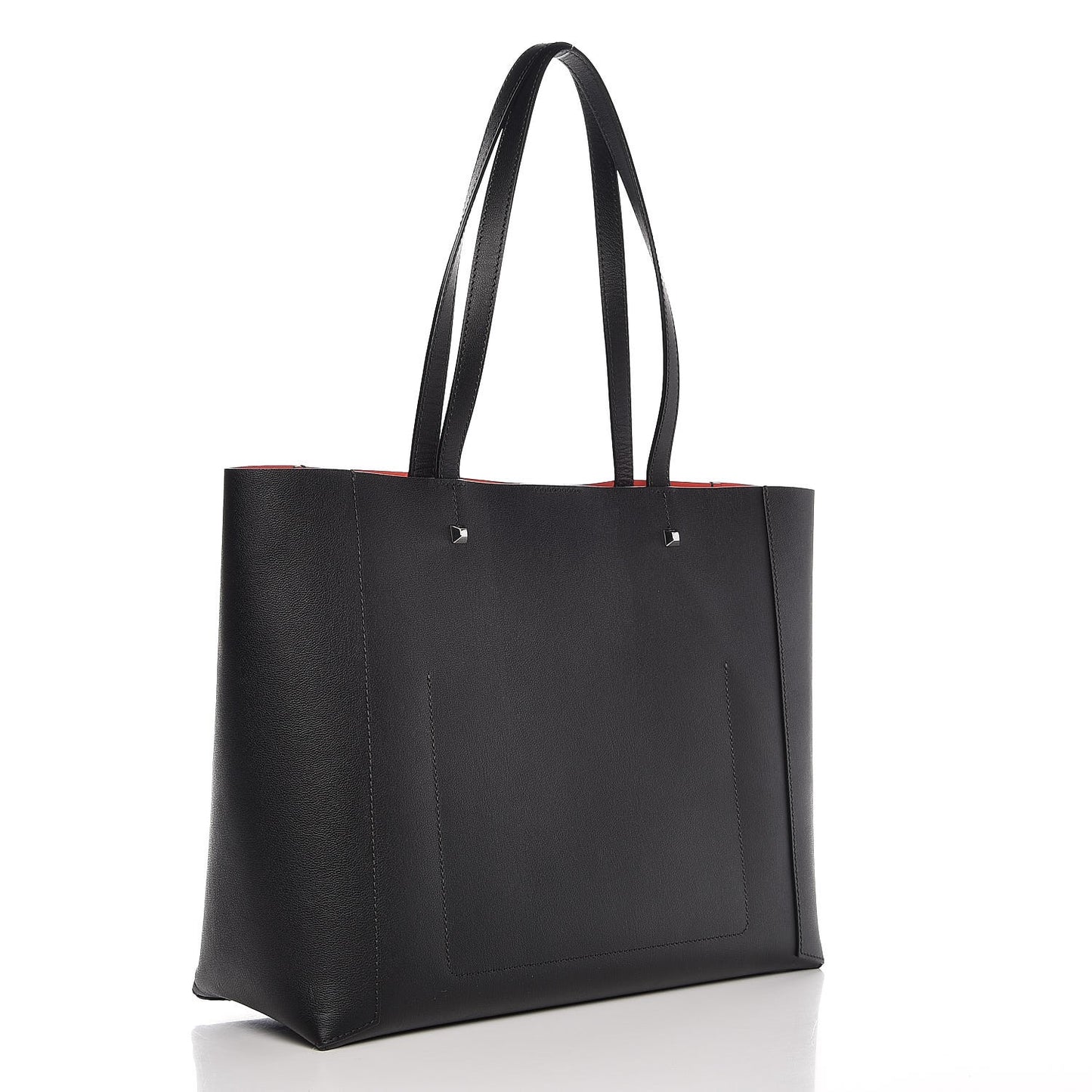 Calfskin Shopper Tote Black