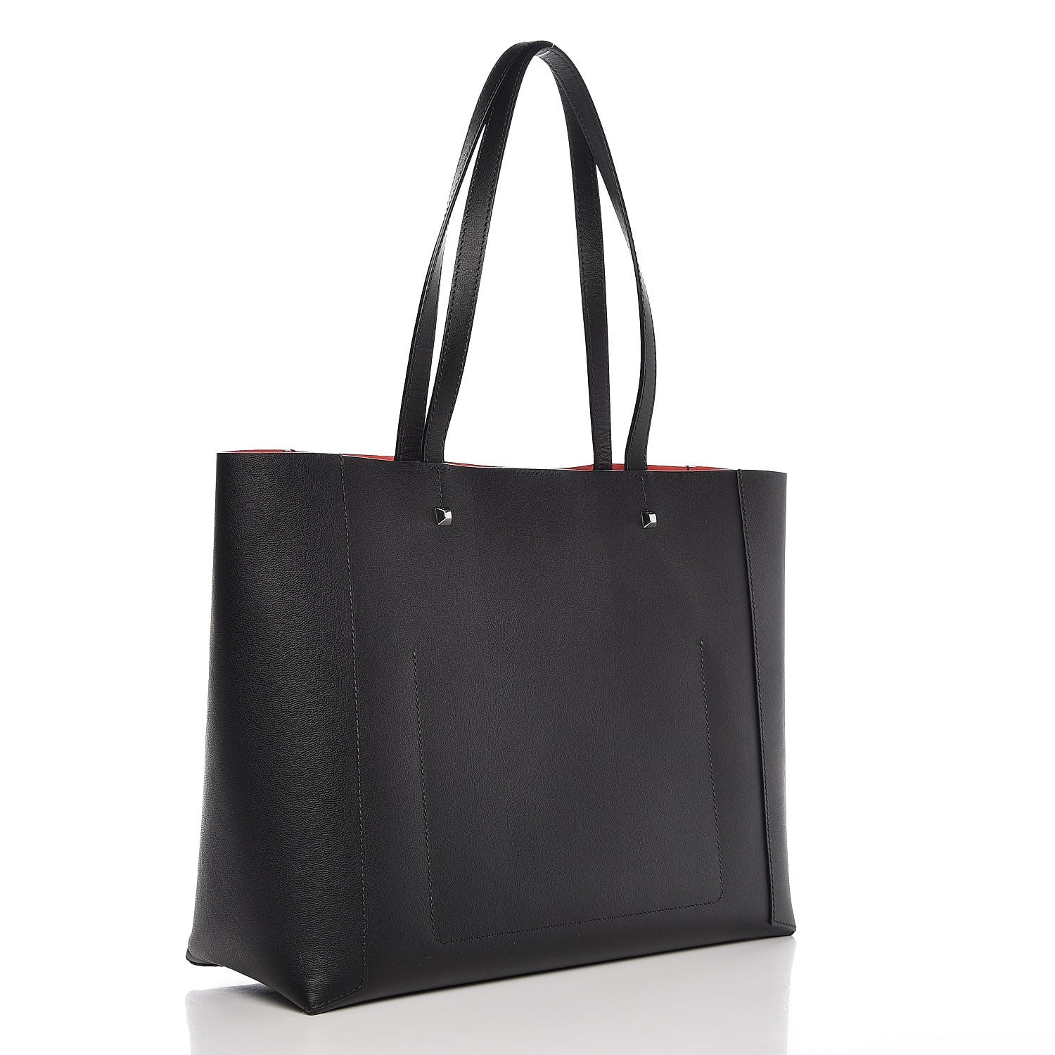 MCM Calfskin Shopper Tote Black 3 of 10