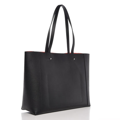 MCM Calfskin Shopper Tote Black 3 of 10