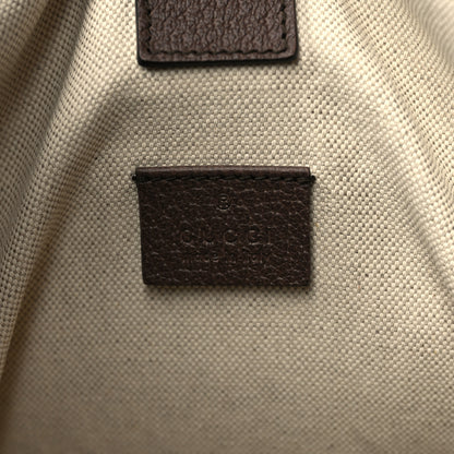 Gucci Soft GG Supreme Monogram Neo Vintage Double Buckle Backpack Beige New Acero Crop 6 of 6