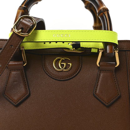 Gucci Wonka Grain Calfskin Mini Diana Tote Bag Cuir Yellow Fluo 8 of 10