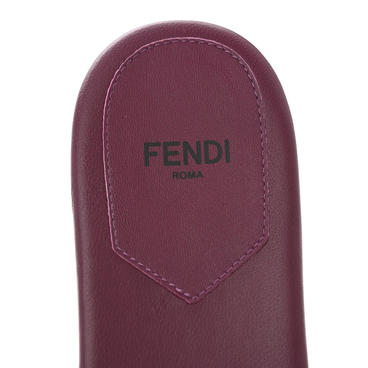 Fendi Mink FF Baguette Slide Sandals 37 Purple 1708958 – FASHIONPHILE