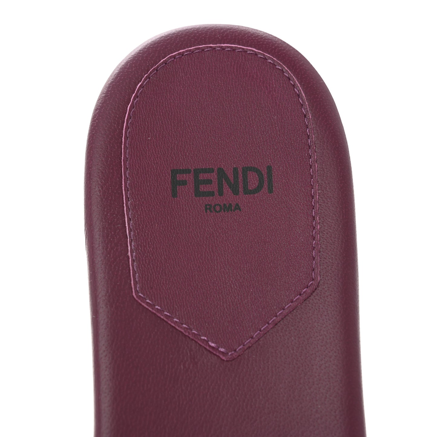 Mink FF Baguette Slide Sandals 37 Purple
