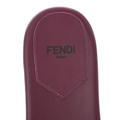 Fendi Mink FF Baguette Slide Sandals 37 Purple 8 of 8