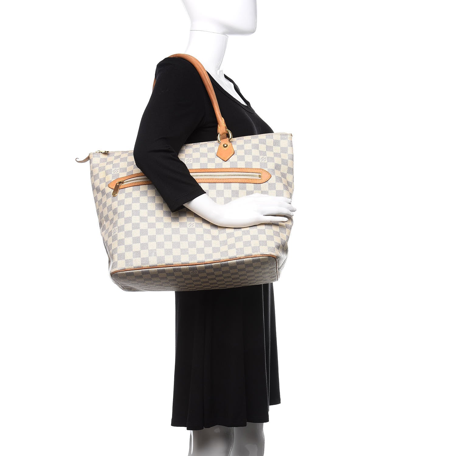 Louis Vuitton Damier Azur Saleya GM 2 of 17