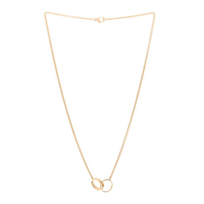 Cartier 18K Yellow Gold Interlocking LOVE Necklace 3 of 5
