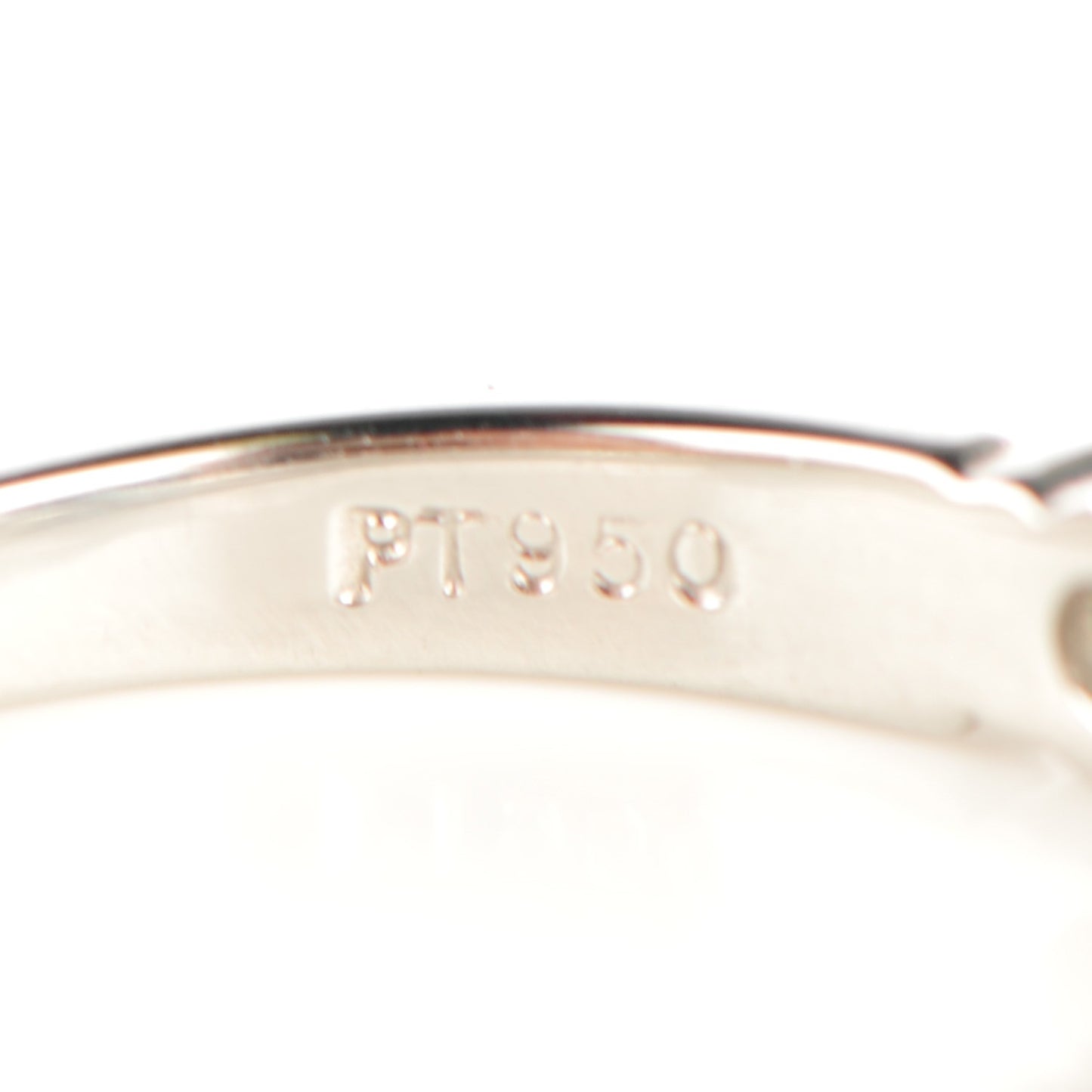 Platinum Diamond 3mm Shared Setting Band Ring 7.5