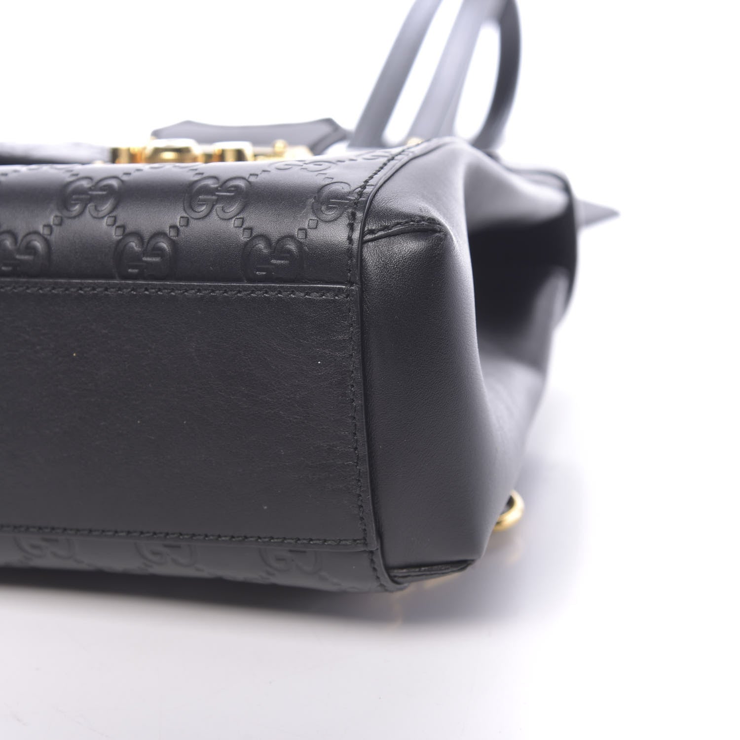 Gucci Guccissima Signature Padlock Backpack Black 9 of 9