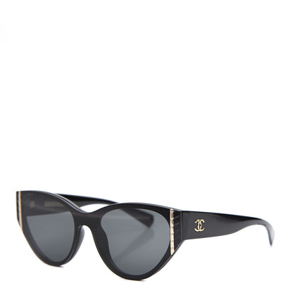 Chanel Acetate Cat Eye Sunglasses 6054 Black 1 of 8