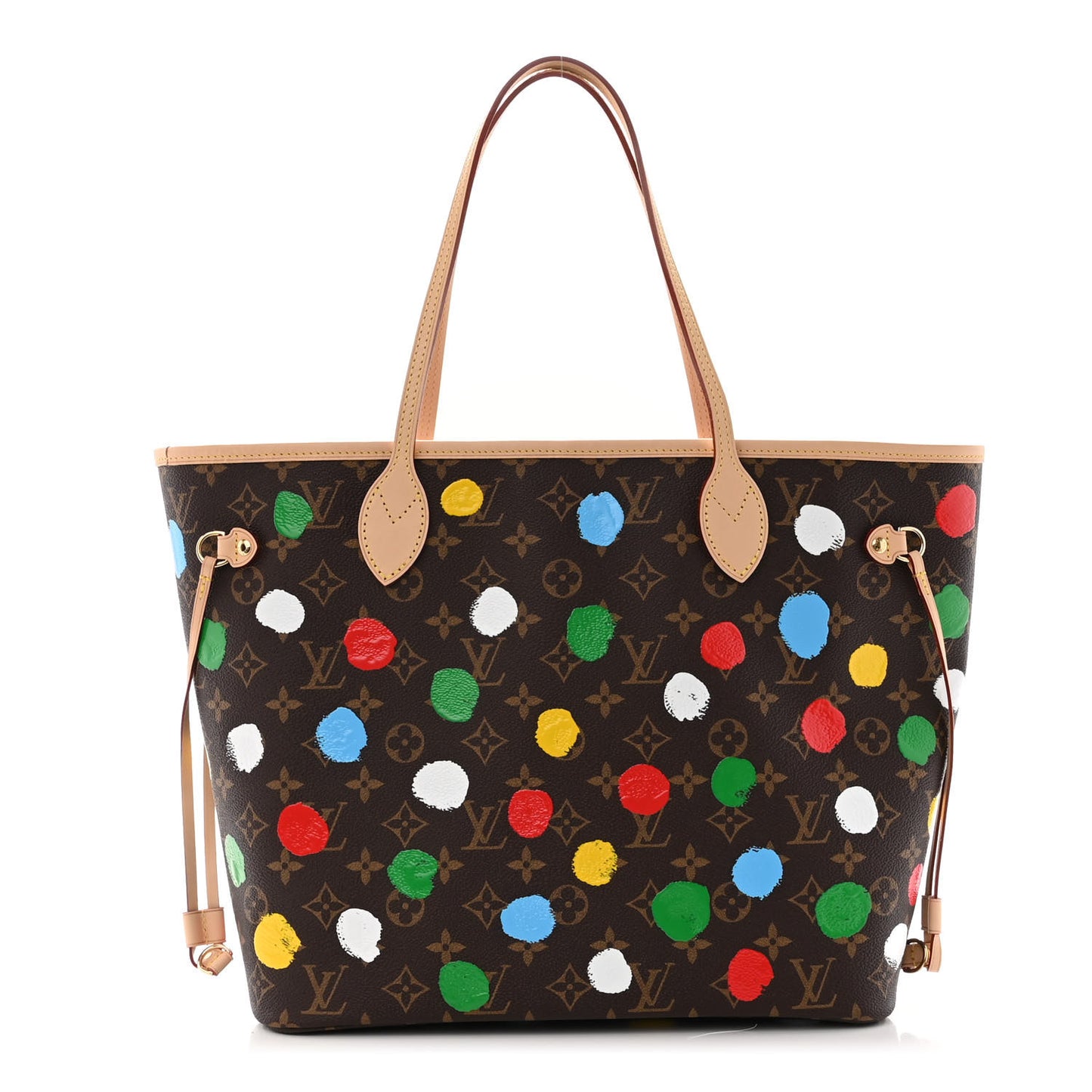 LV X YK Monogram Dots Neverfull MM