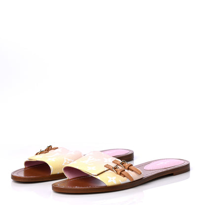 Louis Vuitton Monogram By The Pool Lock It Flat Mule 41 Pink 2 of 6