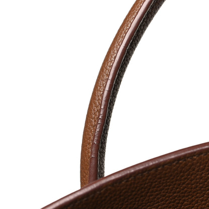 Saint Laurent Grained Calfskin Large Thin Sac De Jour Toasted Brown 10 of 12