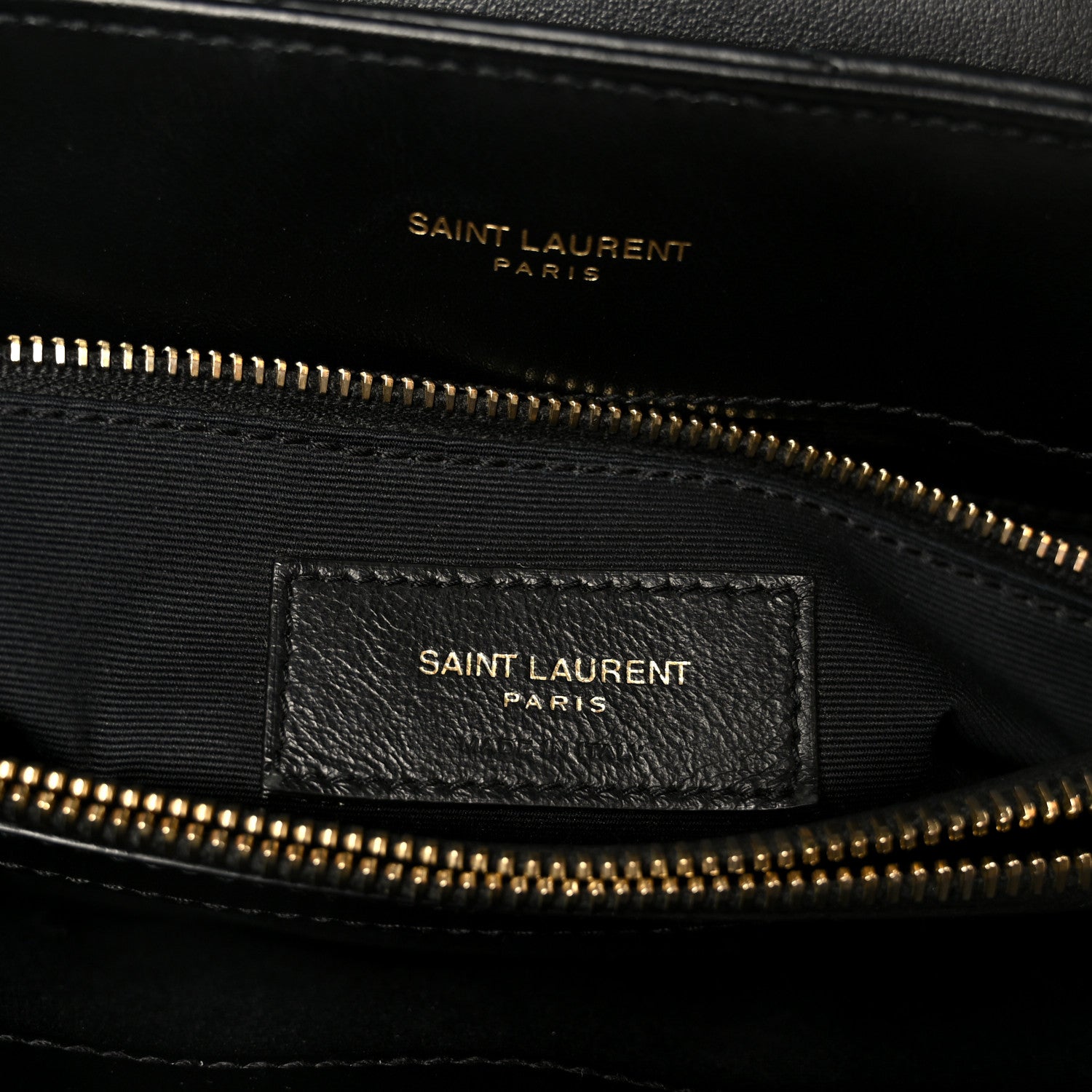 Saint Laurent Calfskin Y Quilted Monogram Medium Loulou Chain Satchel Black 7 of 11