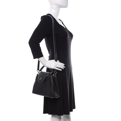 Louis Vuitton Taurillon Capucines BB Black Turquoise 2 of 10