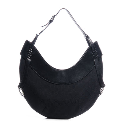 Gucci Monogram Half Moon Hobo Black 1 of 7