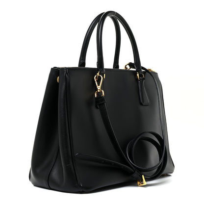 Prada Saffiano Medium Galleria Double Zip Tote Black 3 of 15