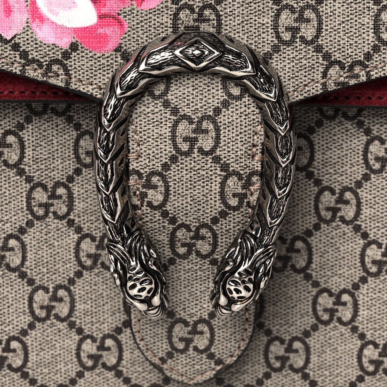 Gucci GG Supreme Monogram Blooms Medium Dionysus Shoulder Bag Beige Multicolor Dry Rose 15 of 27