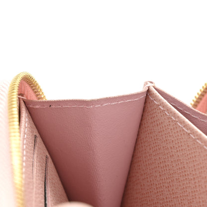 Louis Vuitton Damier Azur Zippy Coin Purse Rose Ballerine 7 of 9