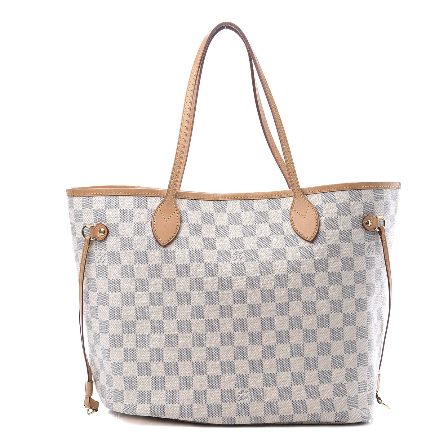 Damier Azur Neo Neverfull MM Rose Ballerine