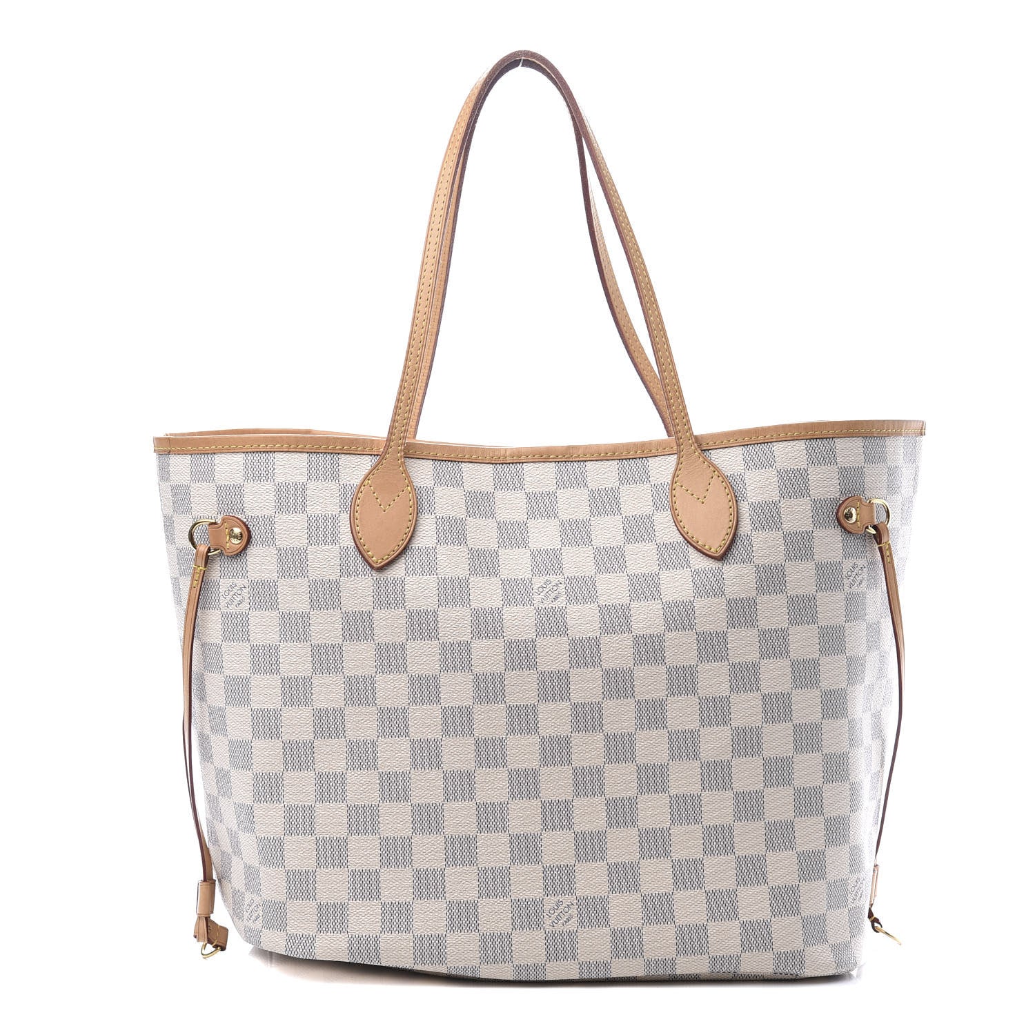 Louis Vuitton Damier Azur Neo Neverfull MM Rose Ballerine 2 of 12