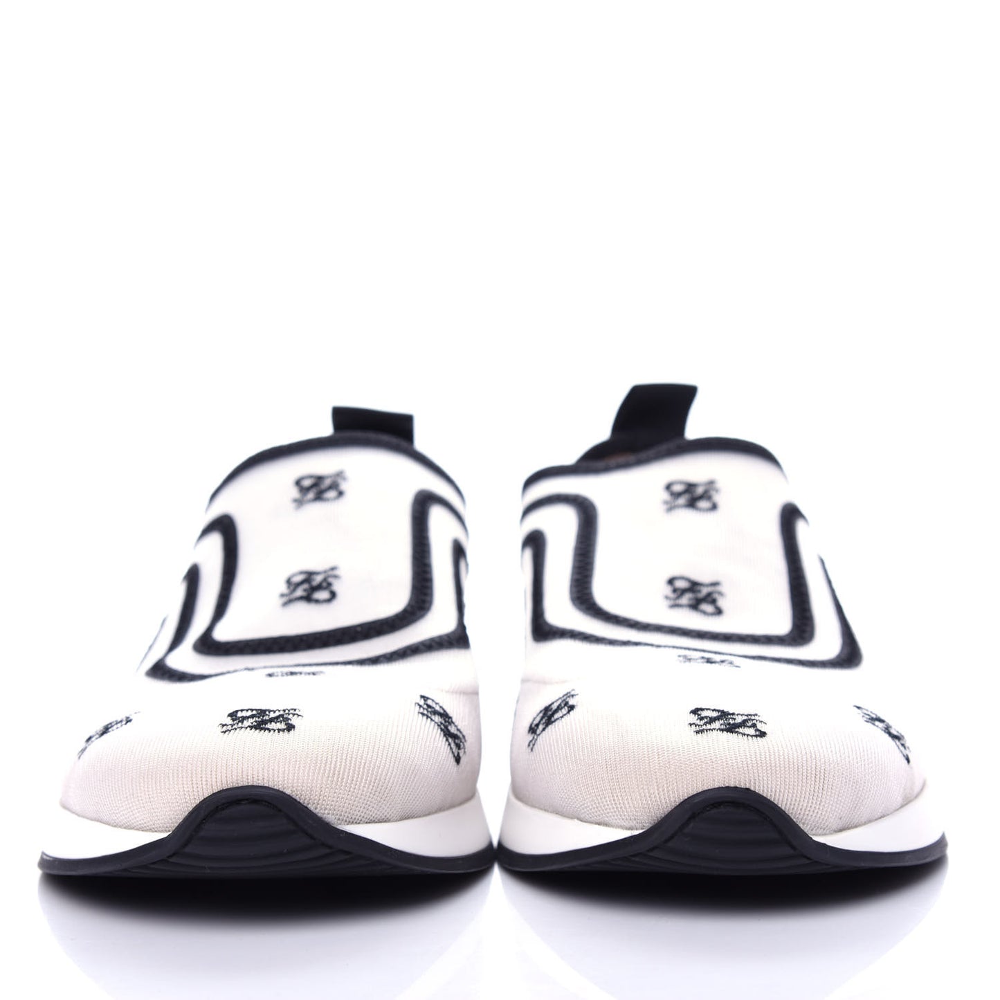 Mesh FF Karligraphy Slip On Sneakers 37.5 White