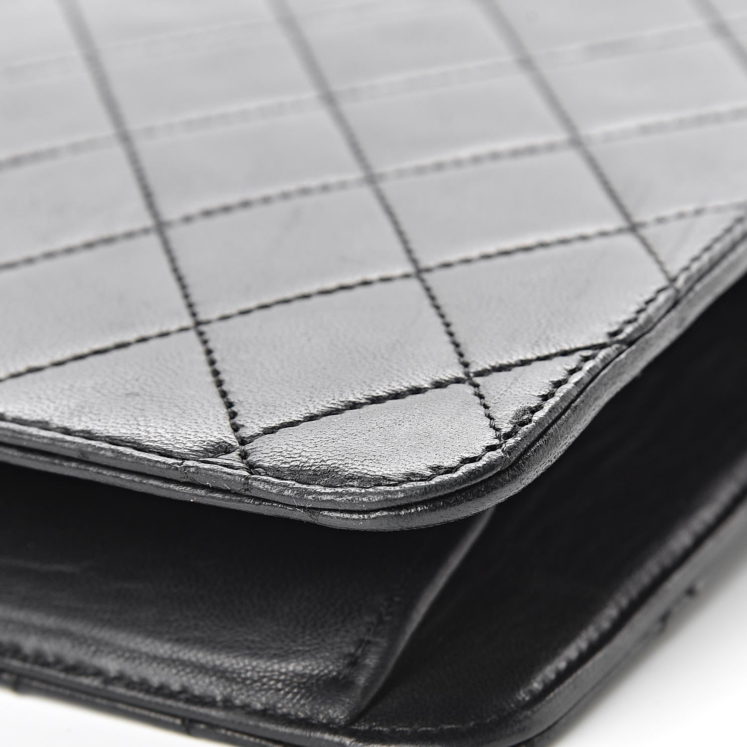Chanel Lambskin Quilted Medium Single Flap Black 12 of 19