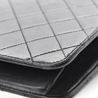 Chanel Lambskin Quilted Medium Single Flap Black 12 of 19