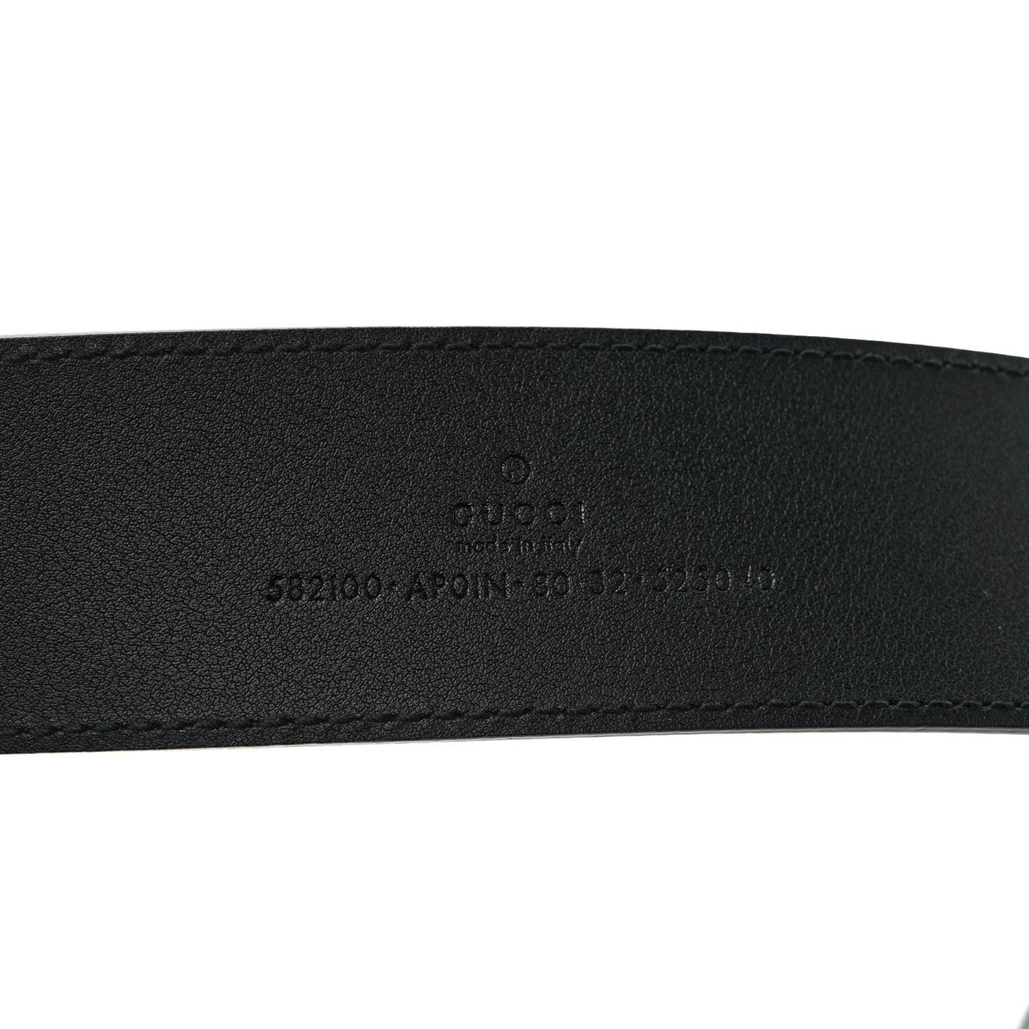 Calfskin Crystal Double G 40mm Belt 80 32 Black
