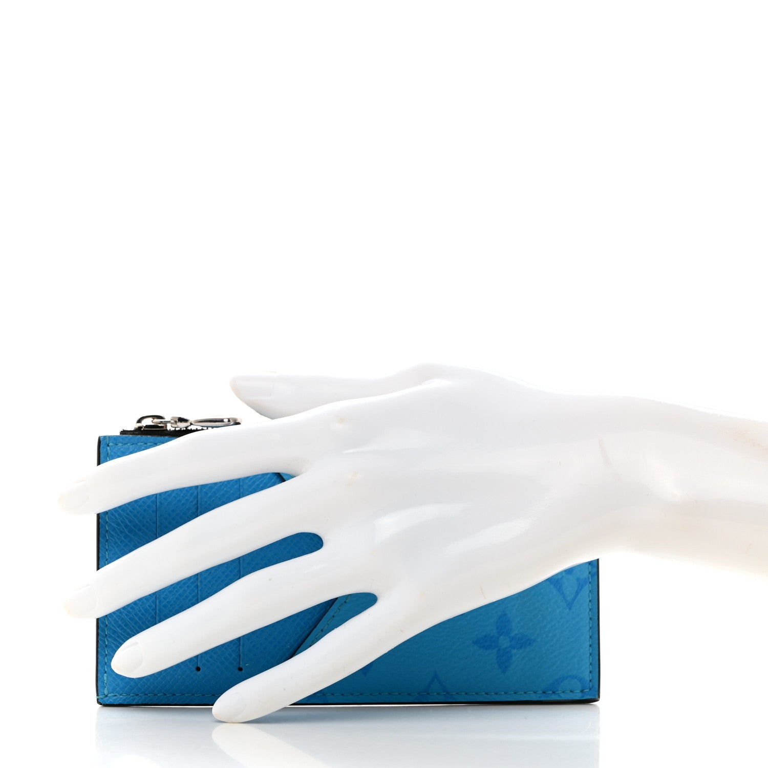 Louis Vuitton Taigarama Coin Card Holder Blue Lagoon 2 of 7