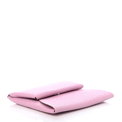 Hermes Chevre Mysore Bastia Coin Purse Mauve Sylvestre 3 of 4
