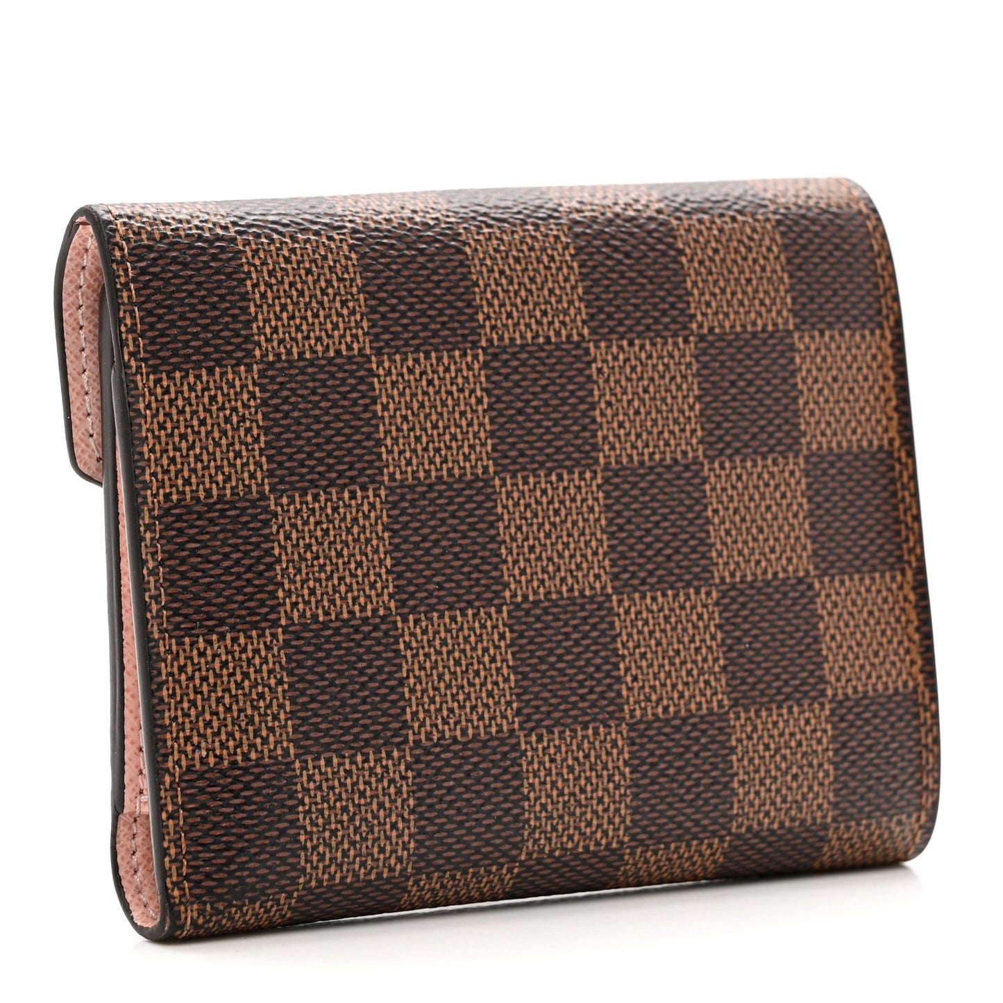 Damier Ebene Victorine Wallet Rose Ballerine