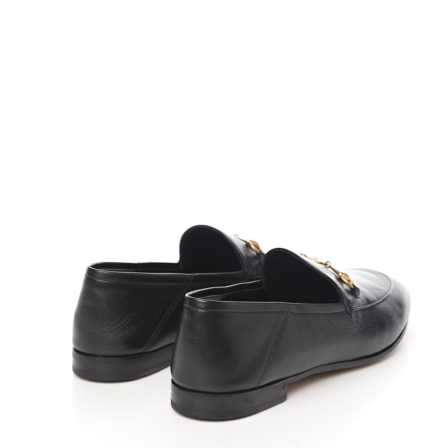 Lambskin Womens Brixton Horsebit Loafers 41.5 Black