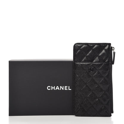 Chanel Caviar Quilted Classic Flat Wallet Pouch So Black 10 of 10