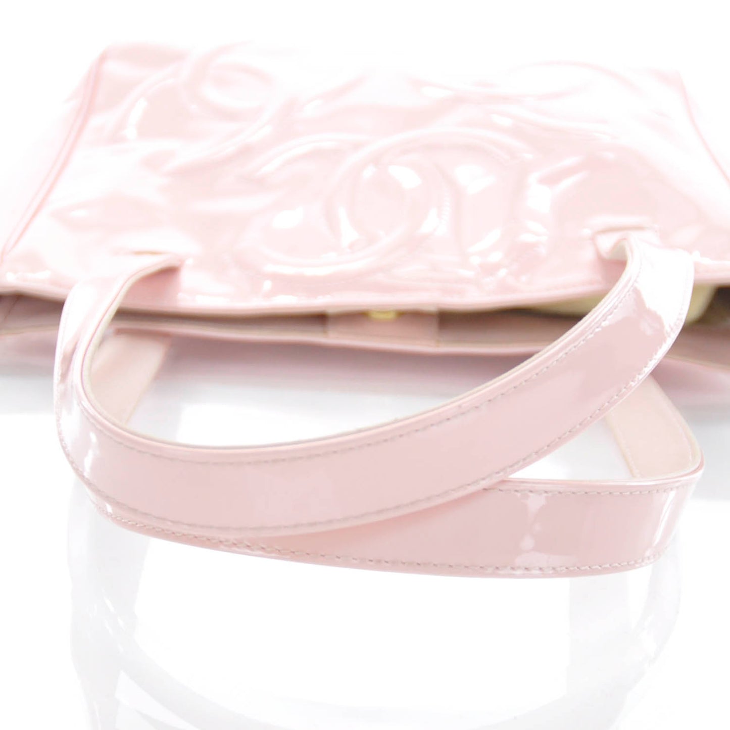 Patent CC Tote Pink