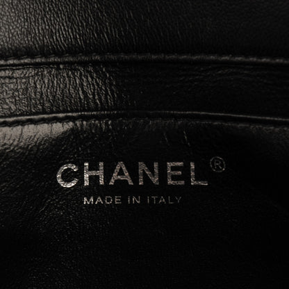 Chanel Lambskin Quilted Clutch With Chain Flap Black 6 of 7