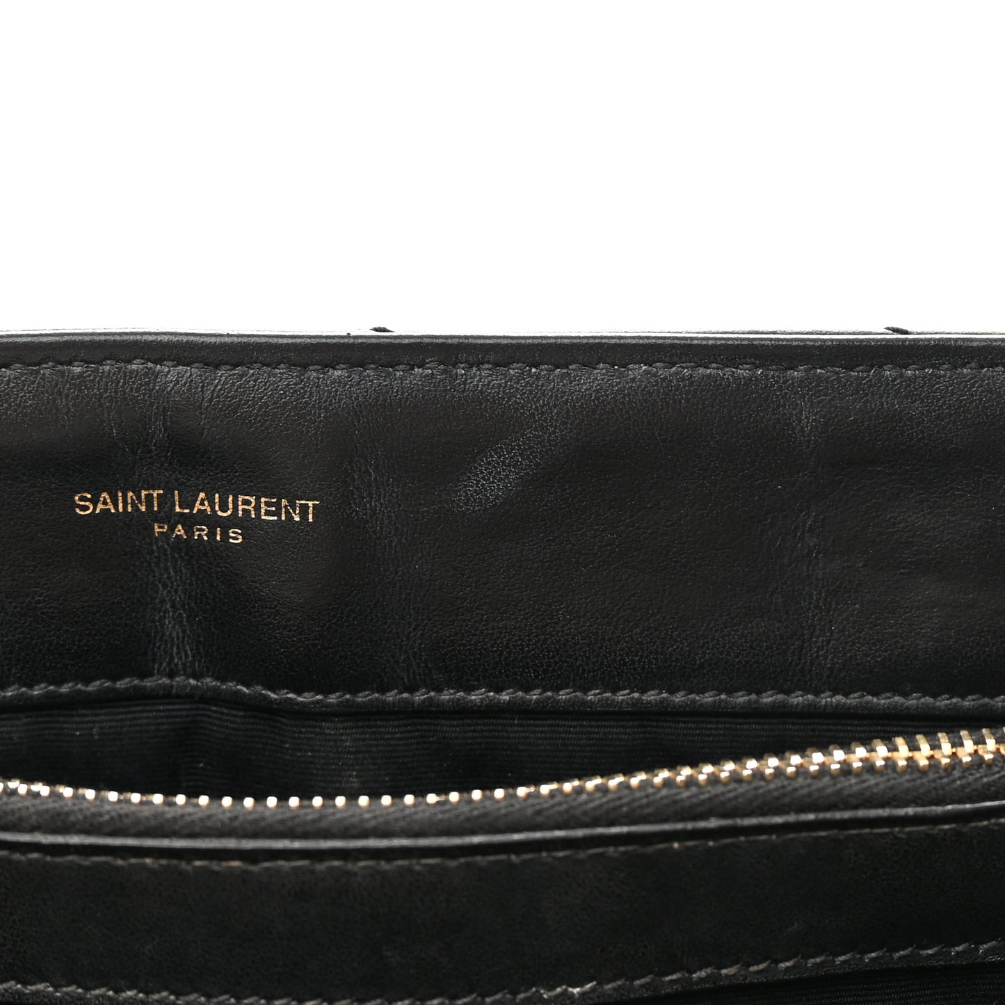 Calfskin Y Quilted Monogram Medium Loulou Chain Satchel Black