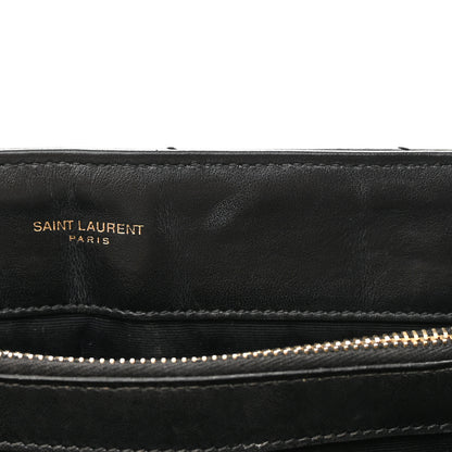 Saint Laurent Calfskin Y Quilted Monogram Medium Loulou Chain Satchel Black 11 of 21
