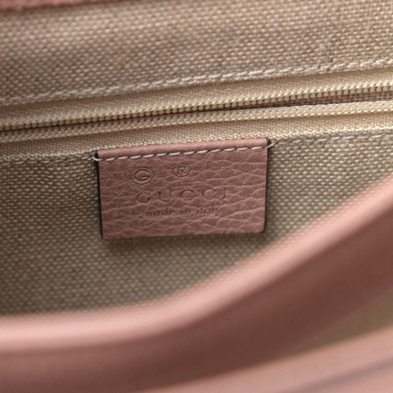 Gucci Dollar Calfskin Interlocking G Top Handle Shoulder Bag Soft Pink 6 of 10