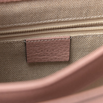 Gucci Dollar Calfskin Interlocking G Top Handle Shoulder Bag Soft Pink 6 of 10