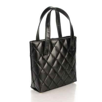 Chanel Calfskin Wild Stitch Tote Black 3 of 7