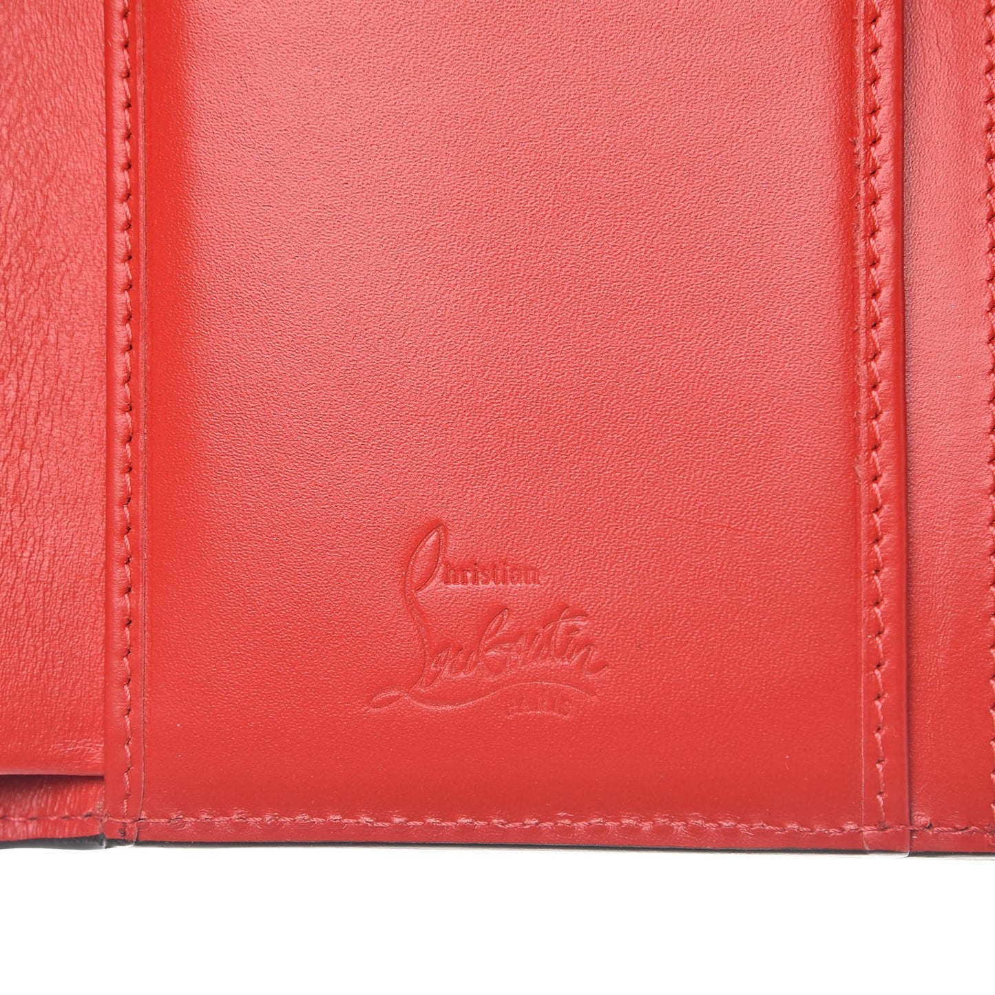 Calfskin Rubylou Trifold Wallet Black