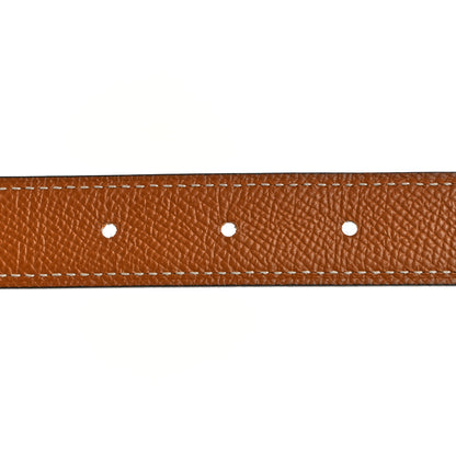 Hermes Swift Epsom 24mm H Torsade Belt 80 32 Black Gold 3 of 7