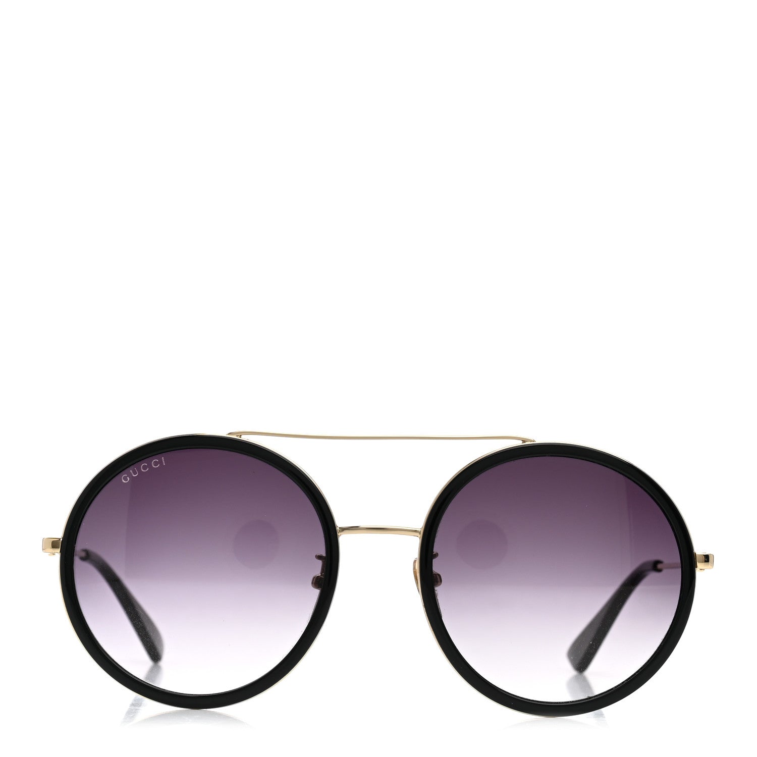 Gucci Metal Round Frame Sunglasses GG0061S Black 2 of 8