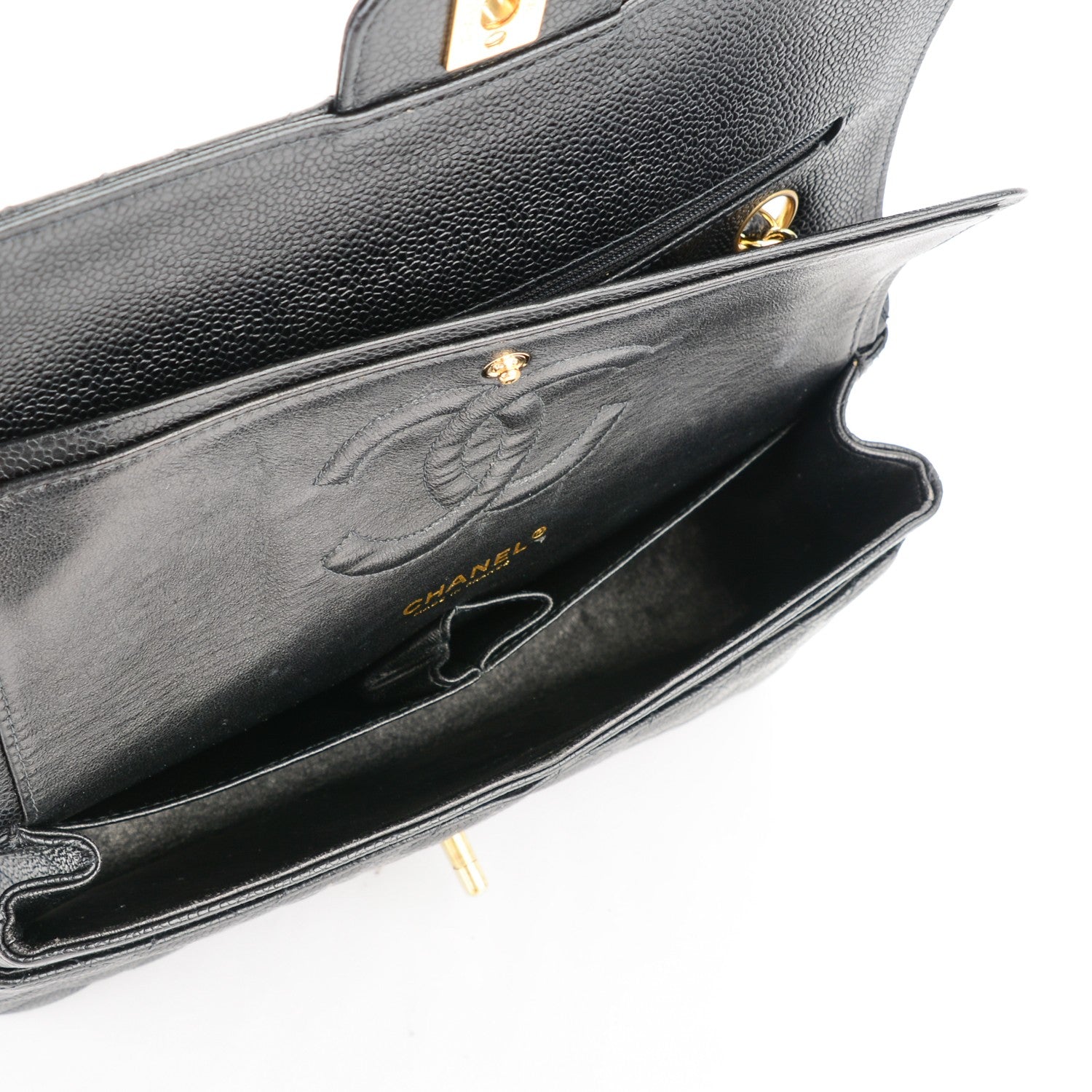 Chanel Caviar Quilted Medium Double Flap Black 5 of 7