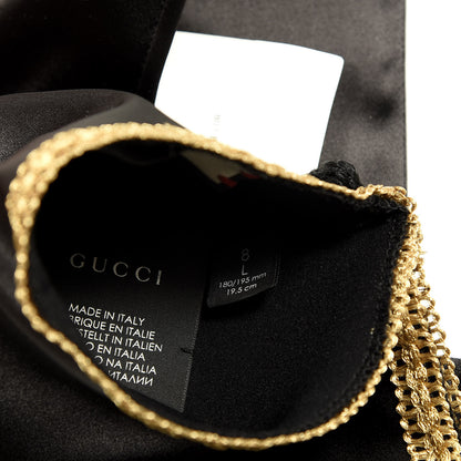 Gucci Satin Stretch Anika Gloves L Black 4 of 4
