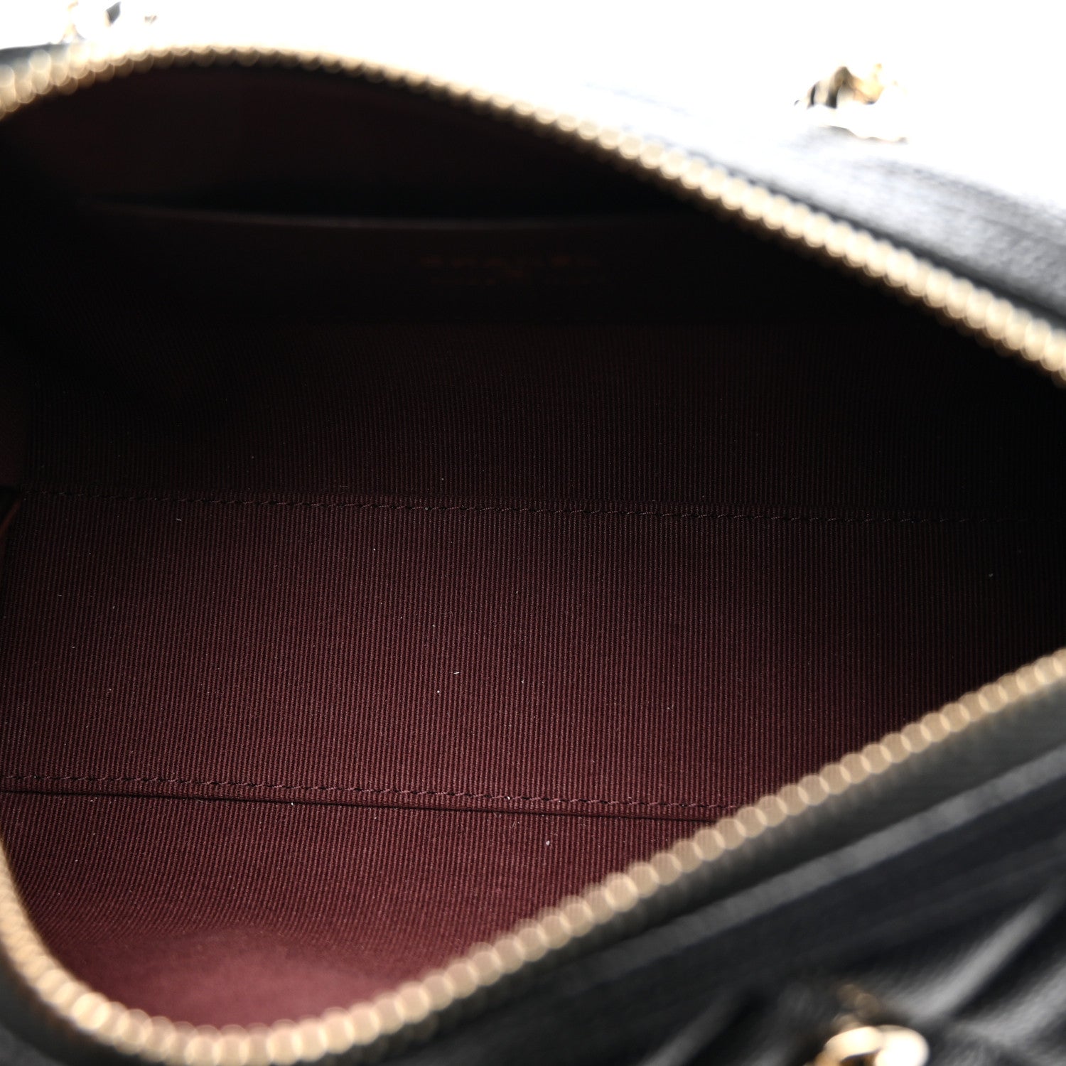 Chanel Caviar Quilted Barrel Clutch With Chain Black 5 of 11