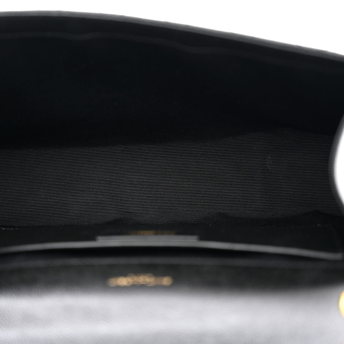 Grain De Poudre Textured Mixed Matelasse Triquilt Medium Monogram Satchel Black
