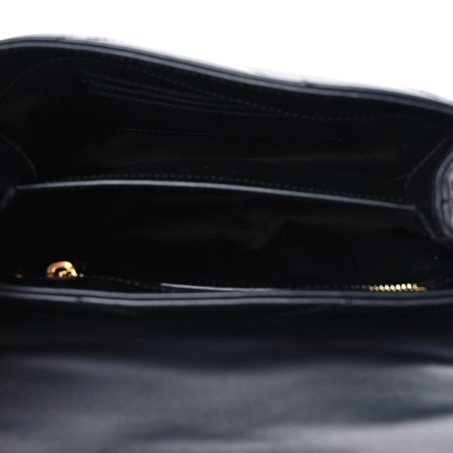 Calfskin Y Quilted Monogram Toy Loulou Crossbody Bag Black